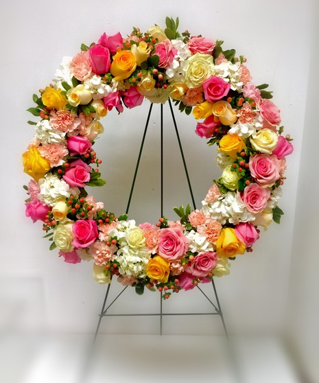 Standing Funeral Wreath